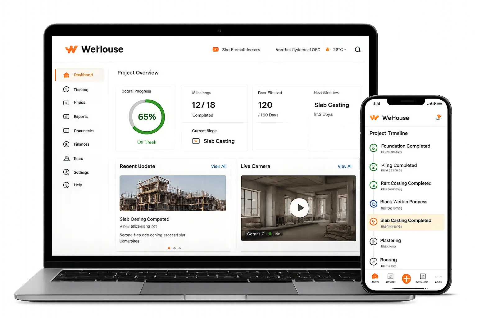 WeHouse E-Monitoring dashboard preview